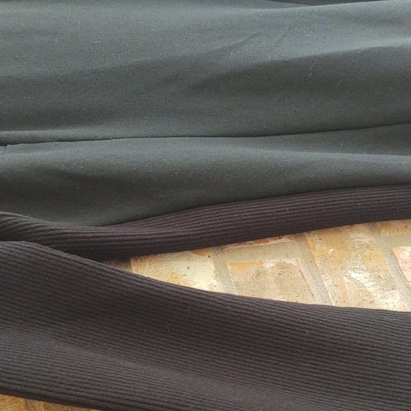 Derek Lam - Black Bell Sleeve Dress W/ Ribbed Knit Accents - Picture 5 of 8